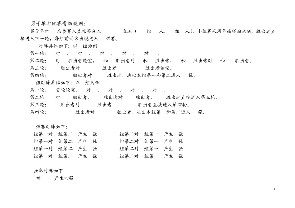 男子单打比赛晋级规则_第1页