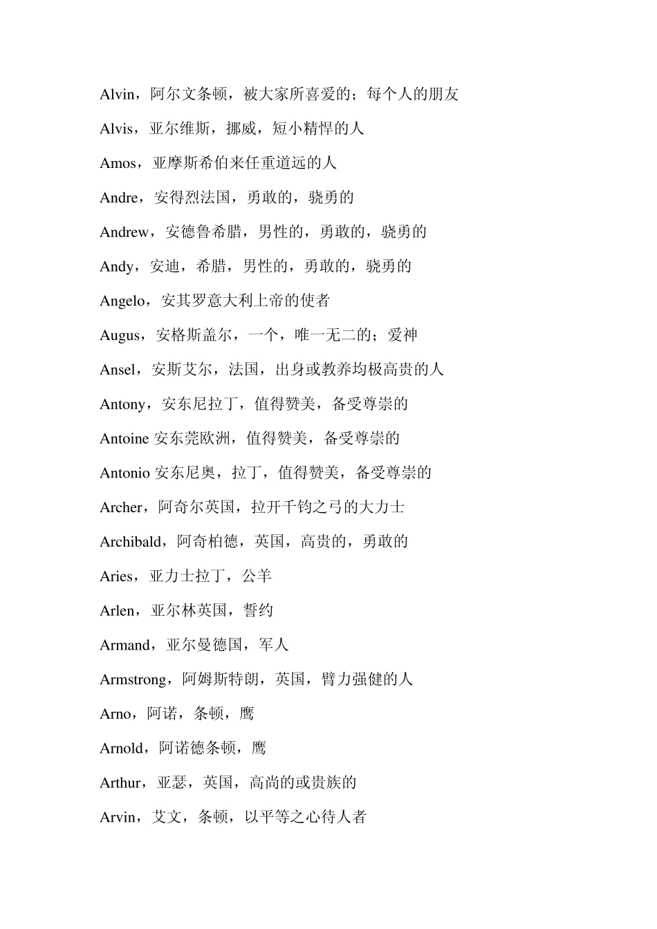 男性英文名字含义_第2页