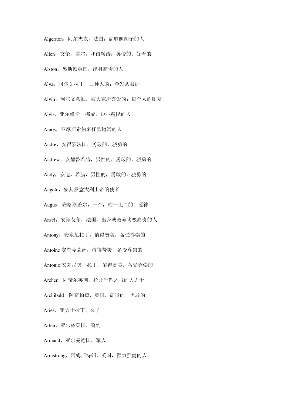 男生英文名字的含义_第2页