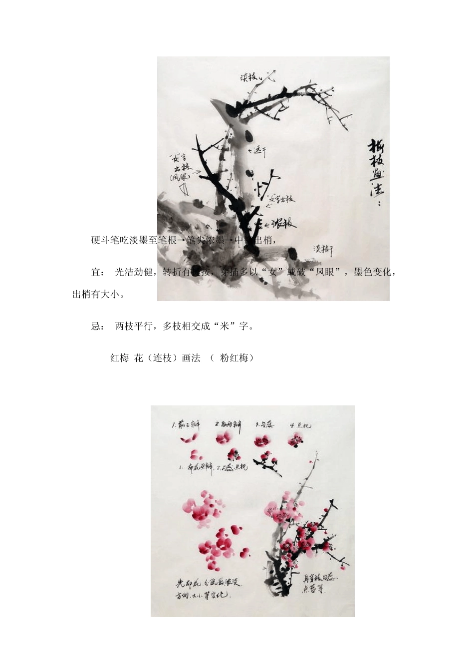 画梅花技法集_第2页