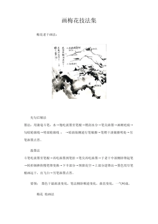 画梅花技法集