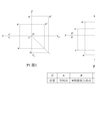 画法几何与土木工程制图习题集答案