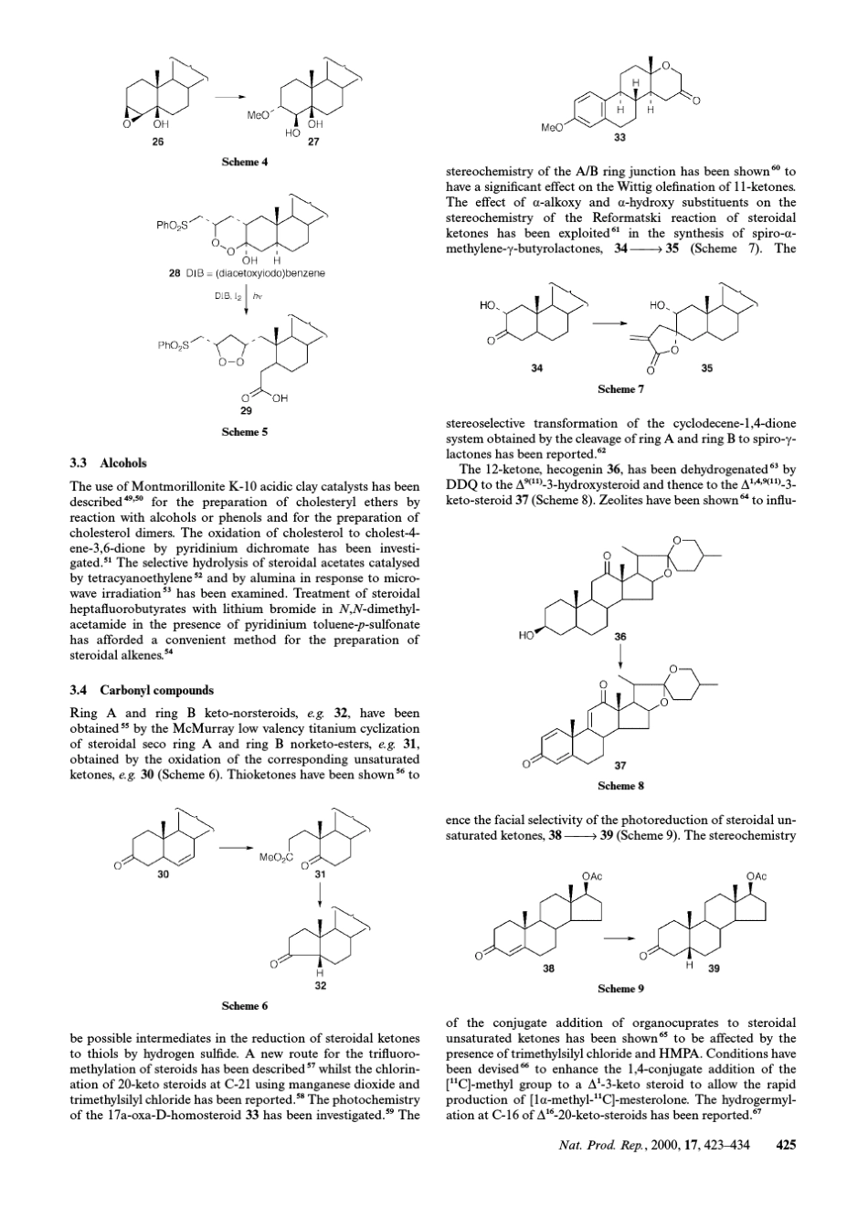 甾体化合物反应和半合成_第3页
