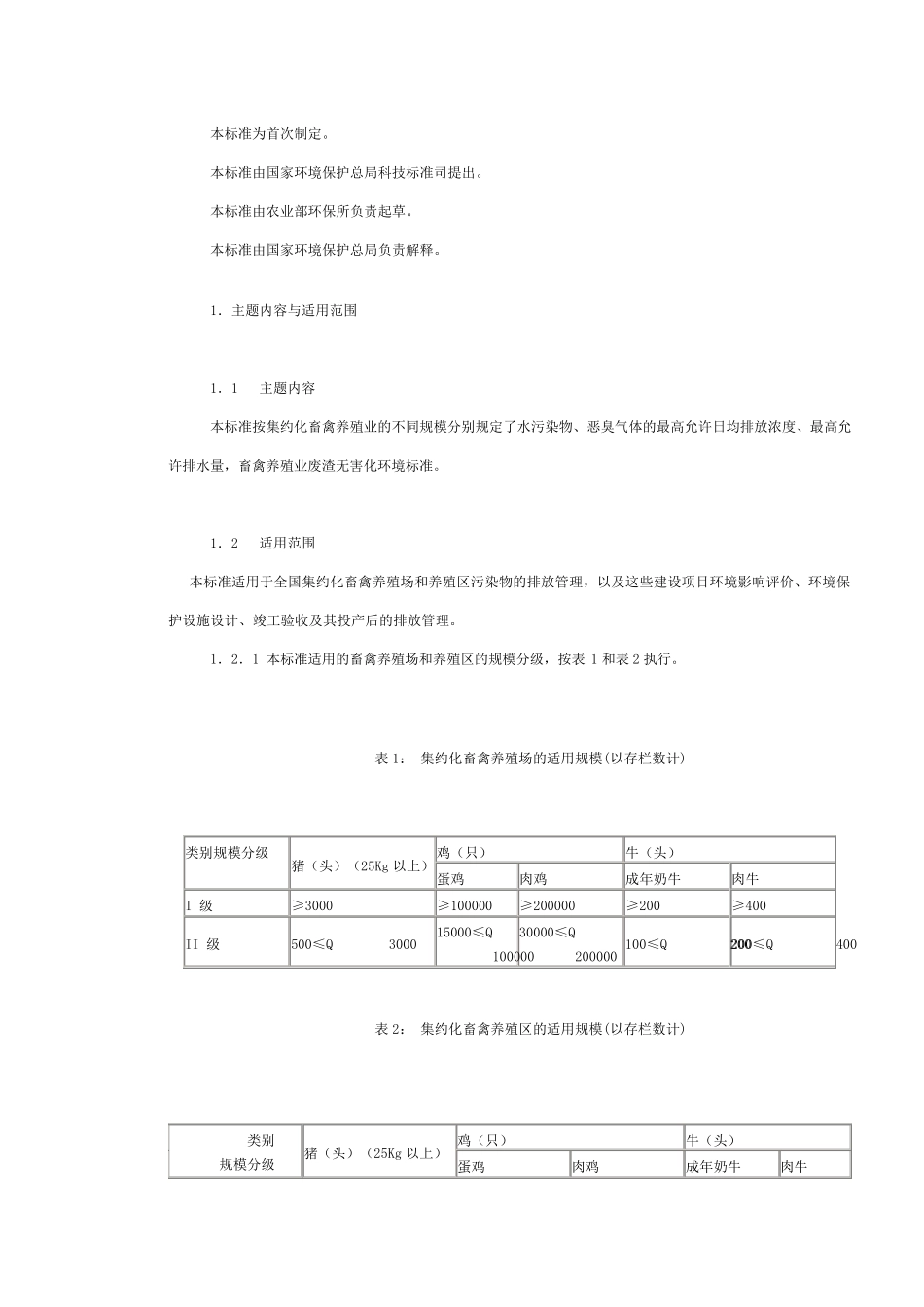 畜禽养殖业污染物排放标准_第2页