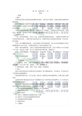 病例分析——肺结核