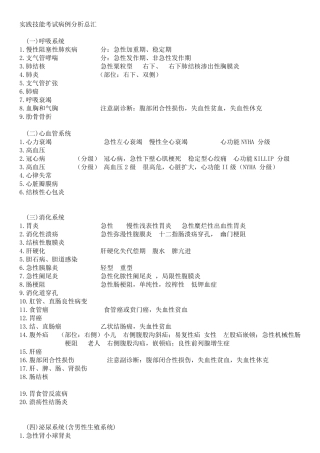 病例分析小结