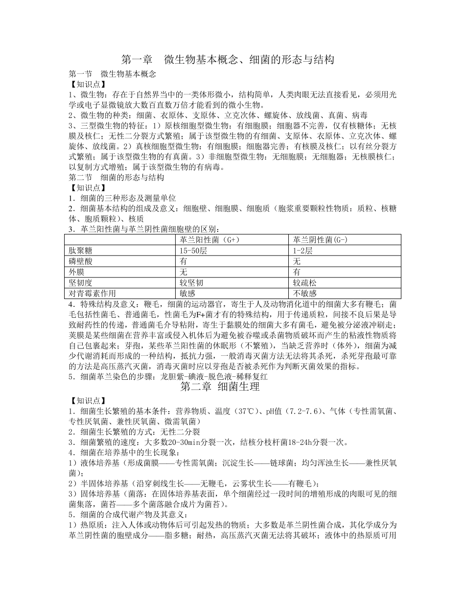 病原生物与免疫学知识点_第1页