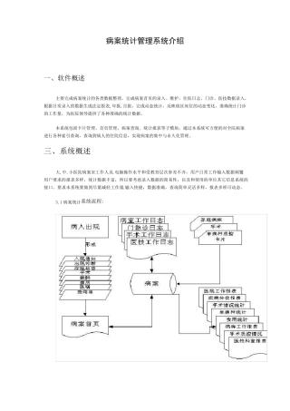病案统计管理系统介绍