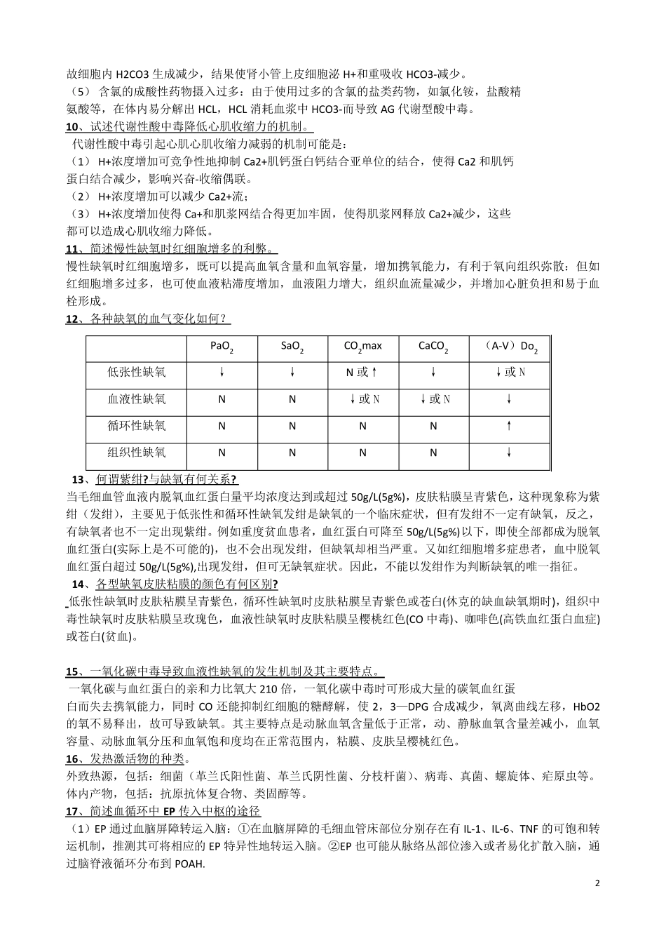 病理生理学简答题复习题_第2页