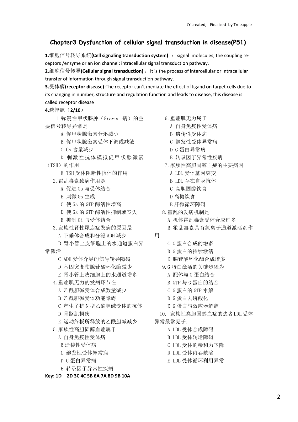 病理生理学英文重点知识点_第2页