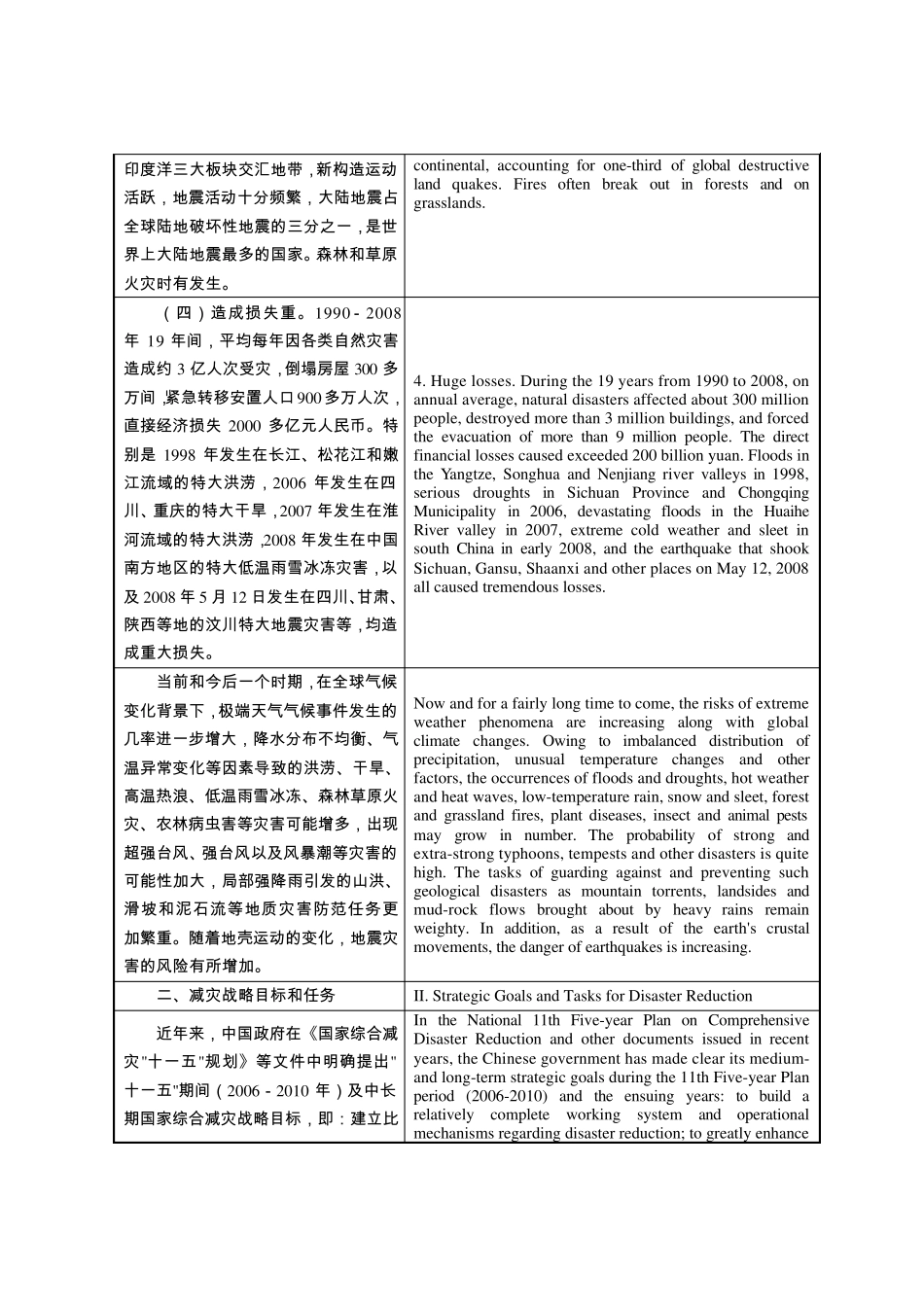 白皮书中国的减灾行动中英文对照_第3页