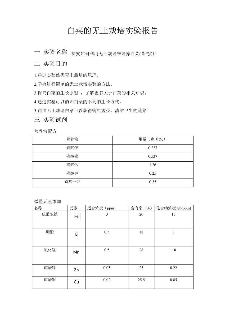 白菜的无土栽培实验报告_第2页