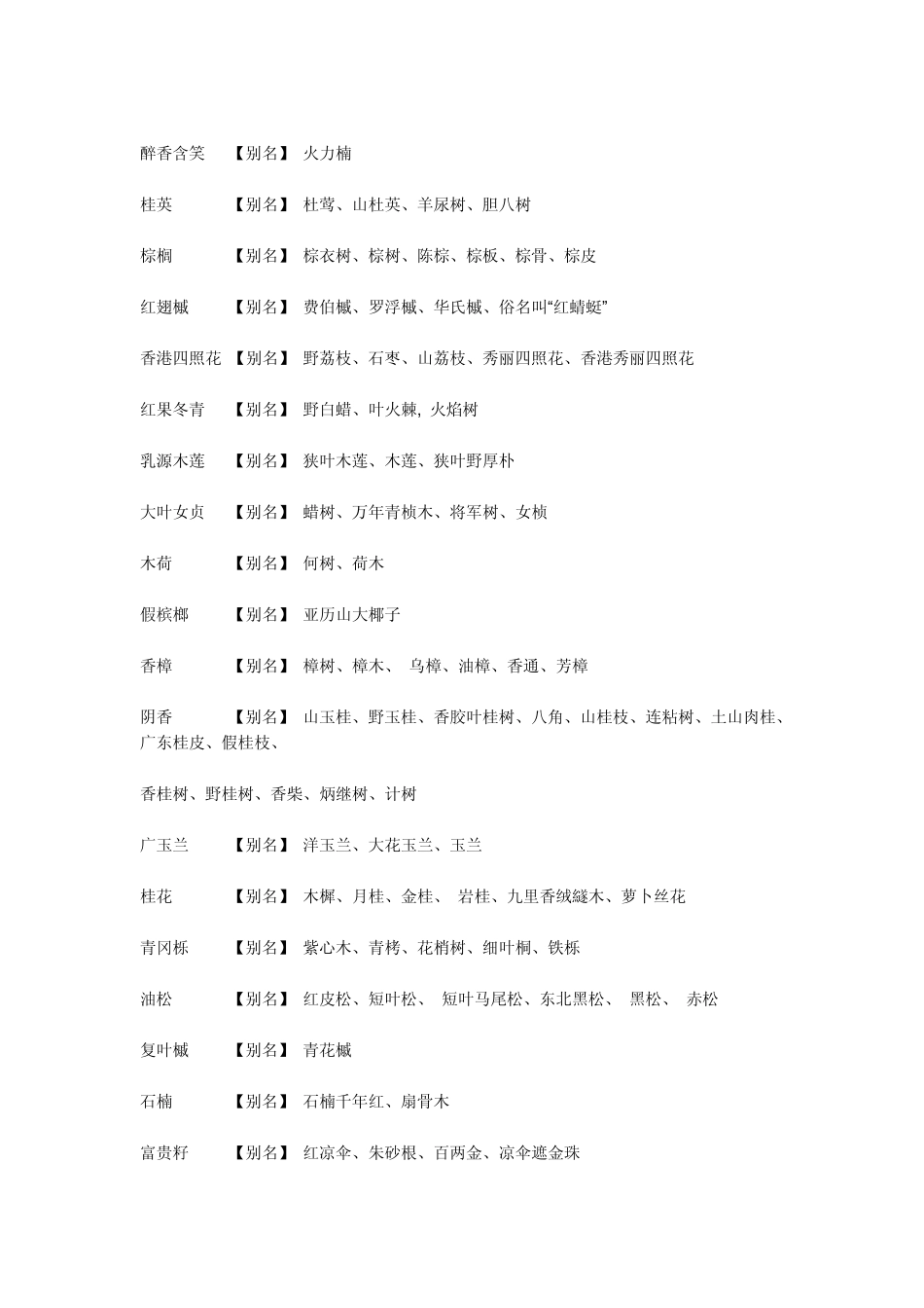 百大树木别名_第2页