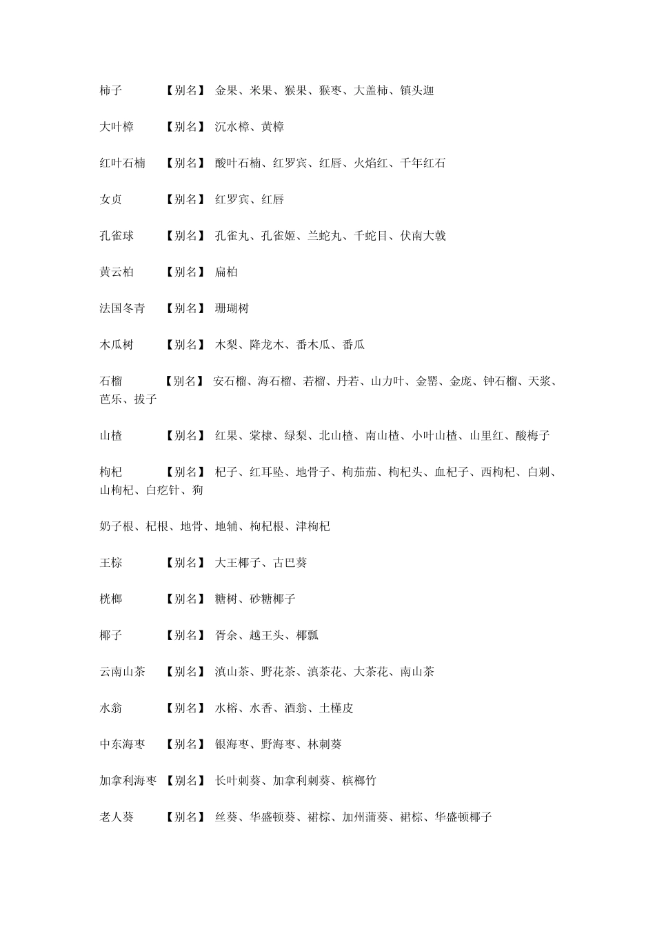 百大树木别名_第3页