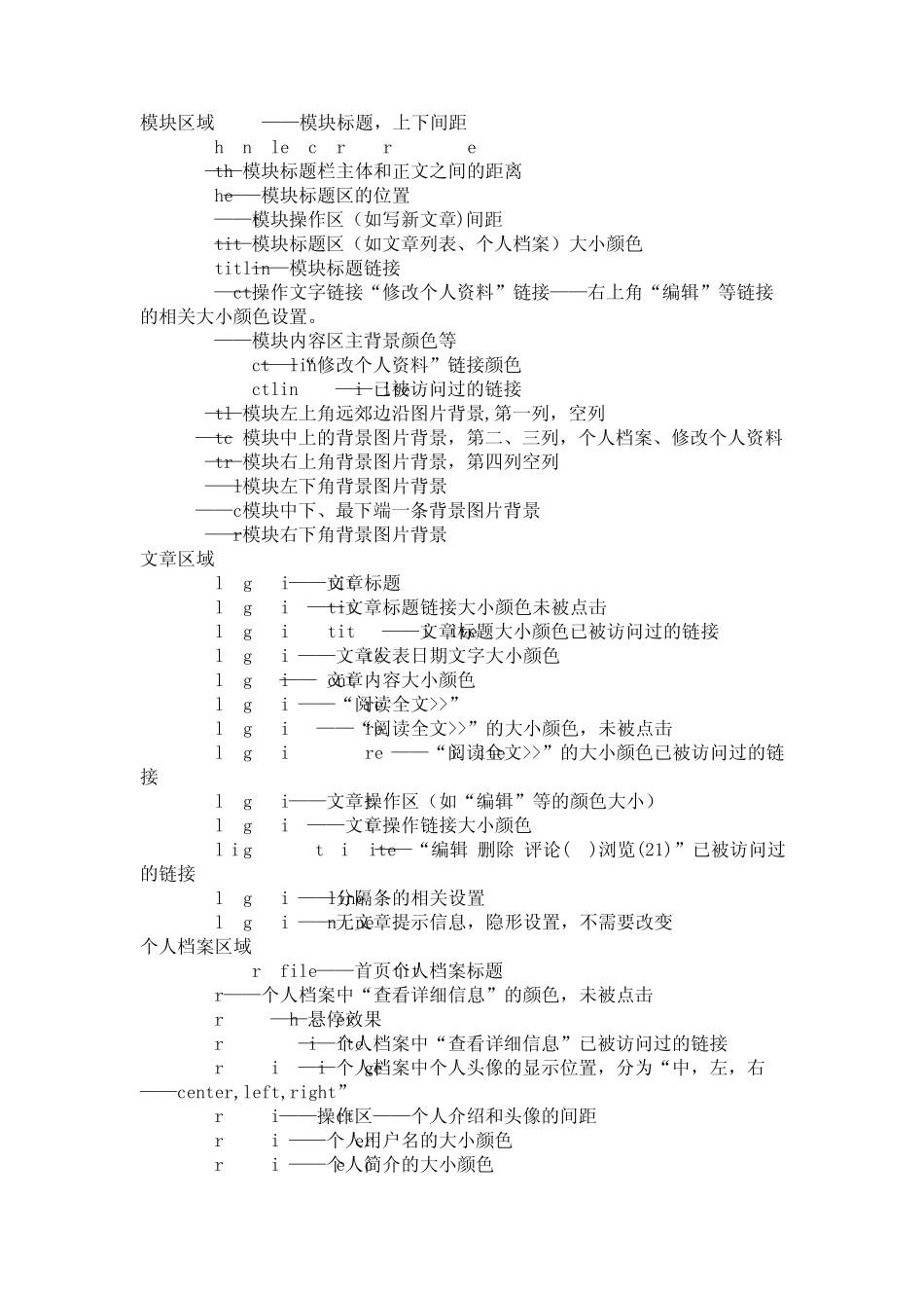 百度空间模版制作——css代码详细介绍_第2页
