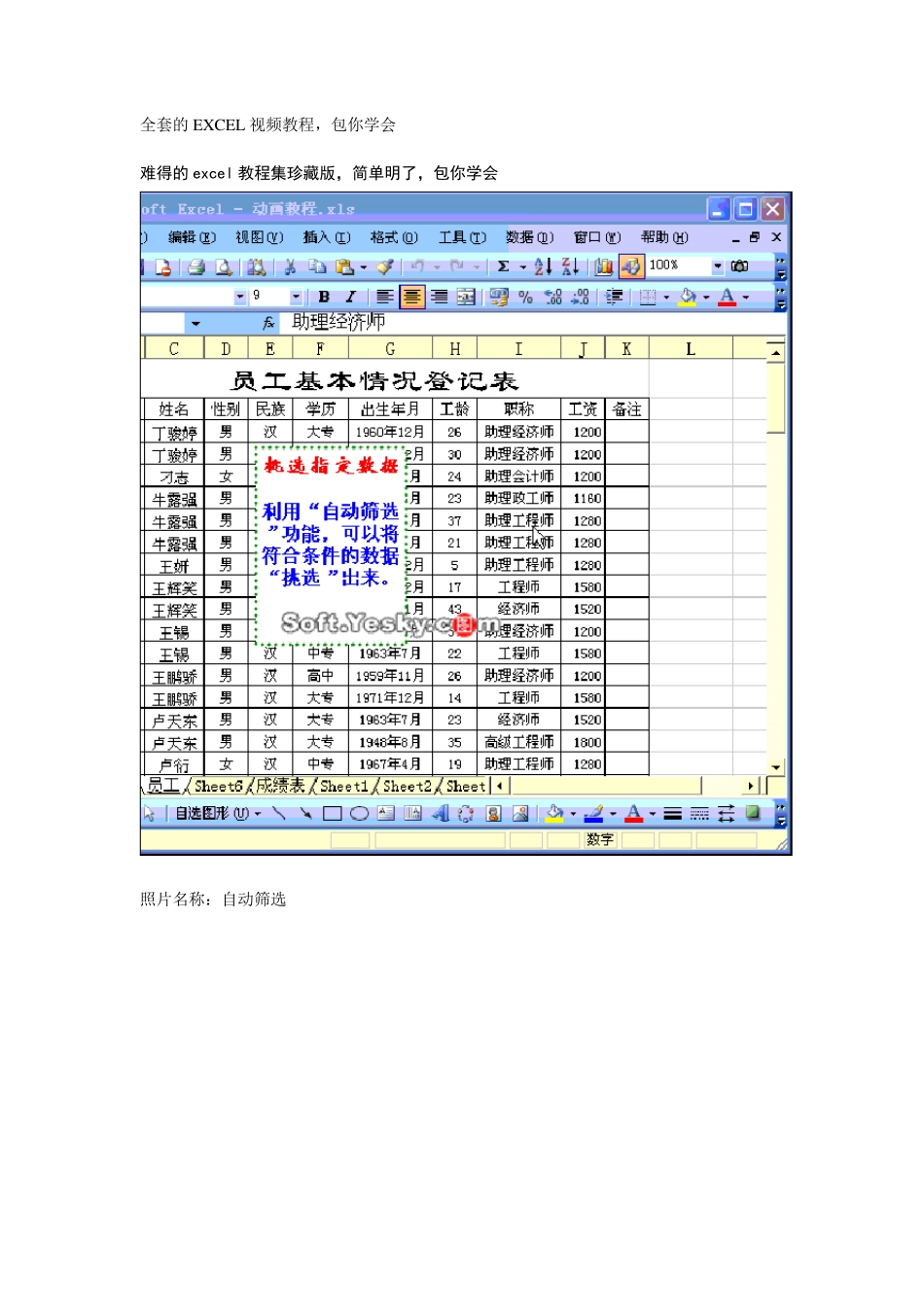 的EXCEL视频教程_第1页