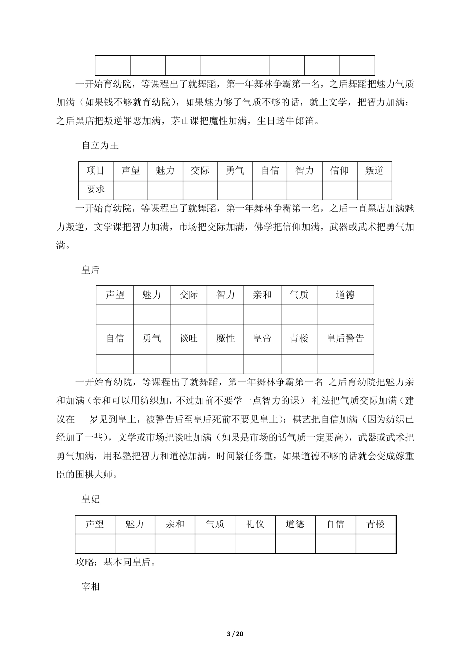 皇后成长计划攻略_第3页