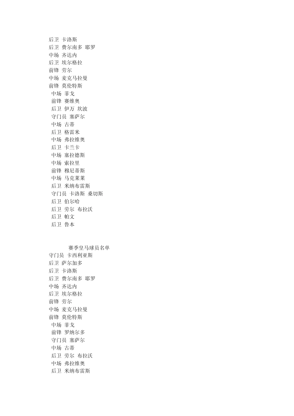 皇马历年阵容_第3页
