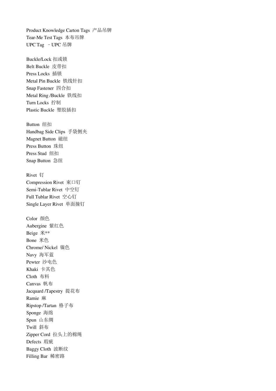皮具常用英文_第3页