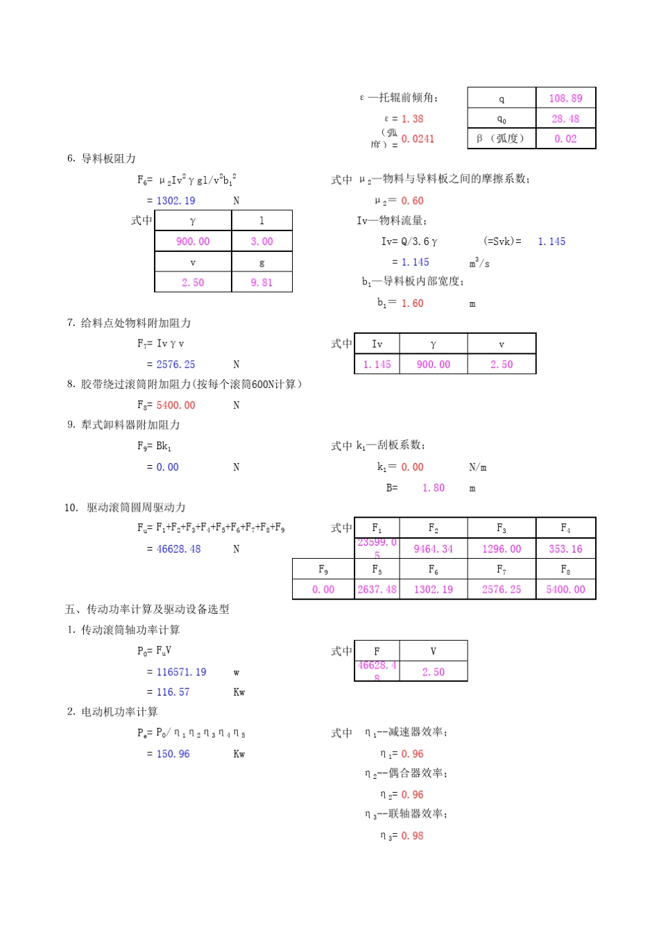 皮带机输送机计算方法全_第3页