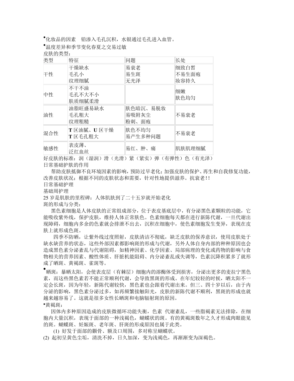皮肤基础知识与基本皮肤护理_第2页