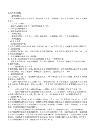 皮肤的基本结构1