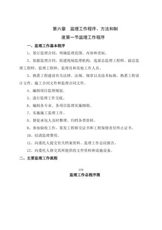 监理工作程序、方法和制