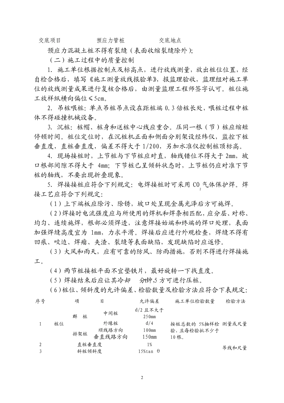 监理技术交底记录管桩_第2页