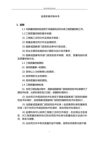 监理质量控制体系