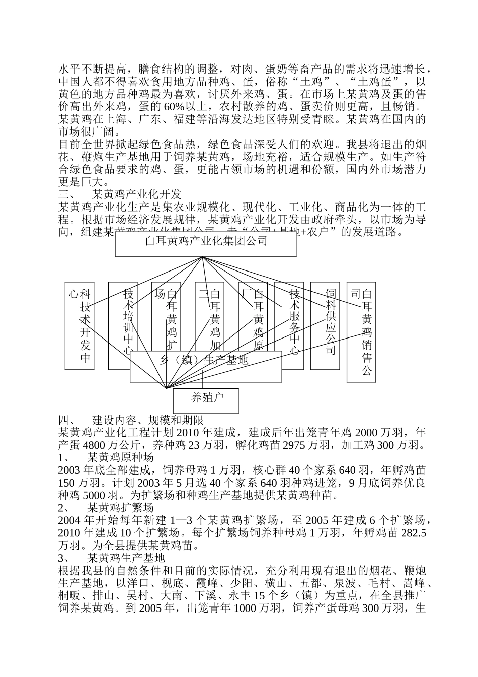 某黄鸡产业化生产可行性研究报告_第2页