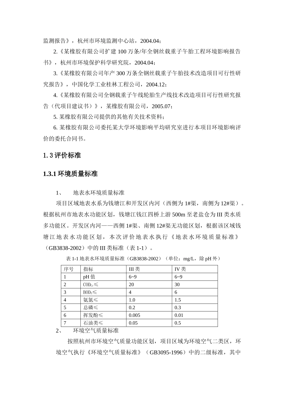 某橡胶有限公司技改项目技改项目环境影响报告书_第3页