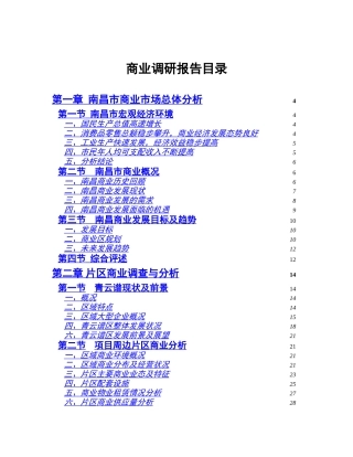 南昌市商业批发市场调查报告