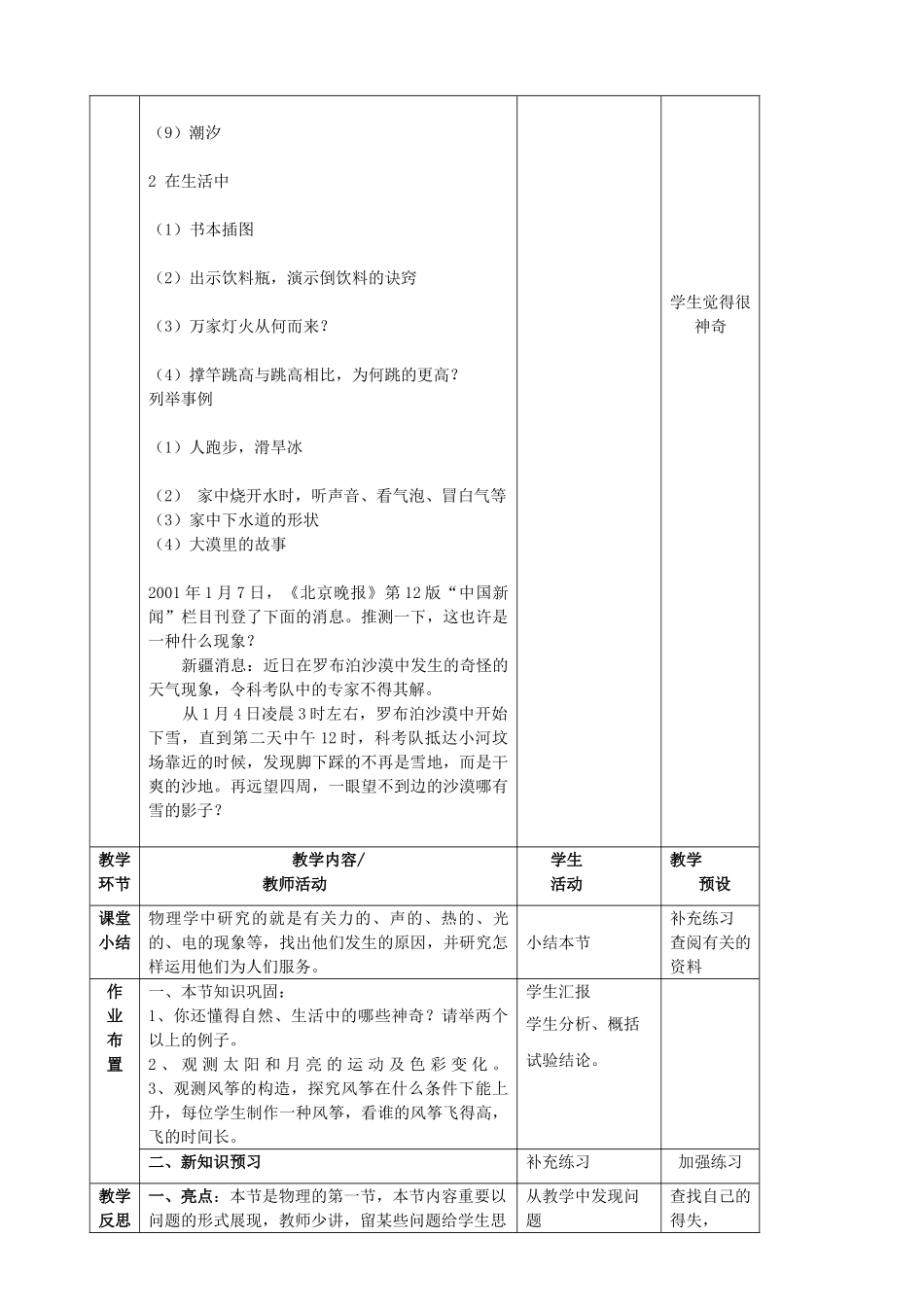2025年八年级物理全册1.1走进神奇教案沪科版_第2页