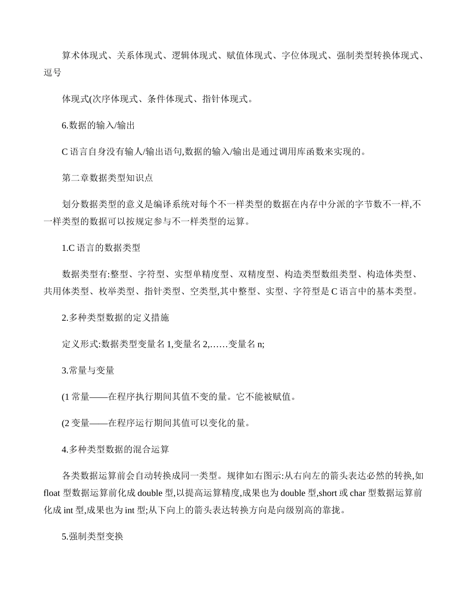 2025年《C语言程序设计》基本知识点_第3页