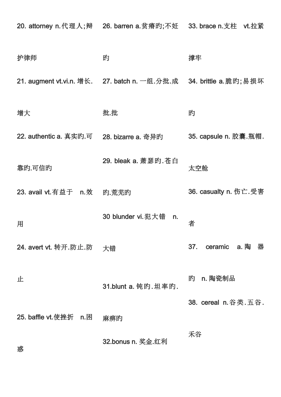 2025年大学英语六级必背词汇_第2页