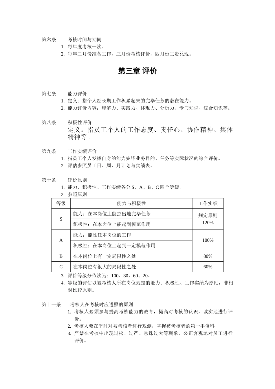 2025年年度晋级考核制度_第2页