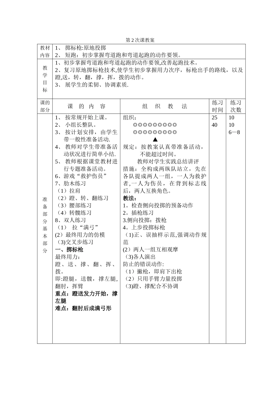 2025年田径学期教案全套_第3页