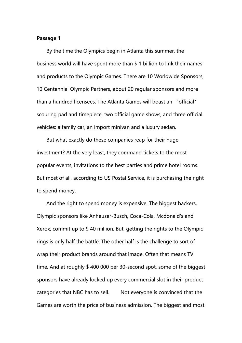 2025年四级阅读理解及答案_第2页