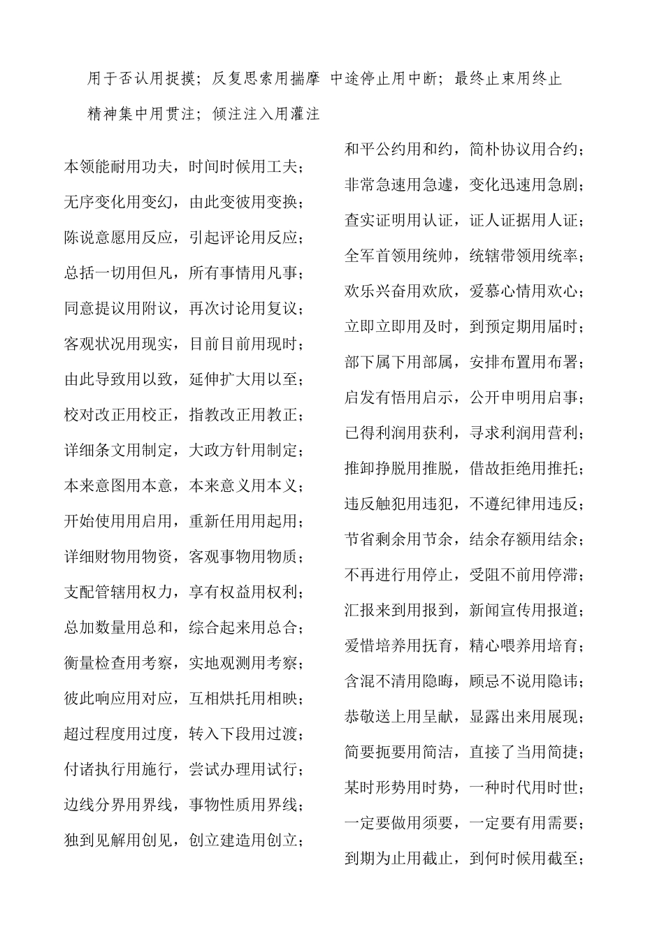2025年公务员考试常用近义词用法口诀大全_第2页
