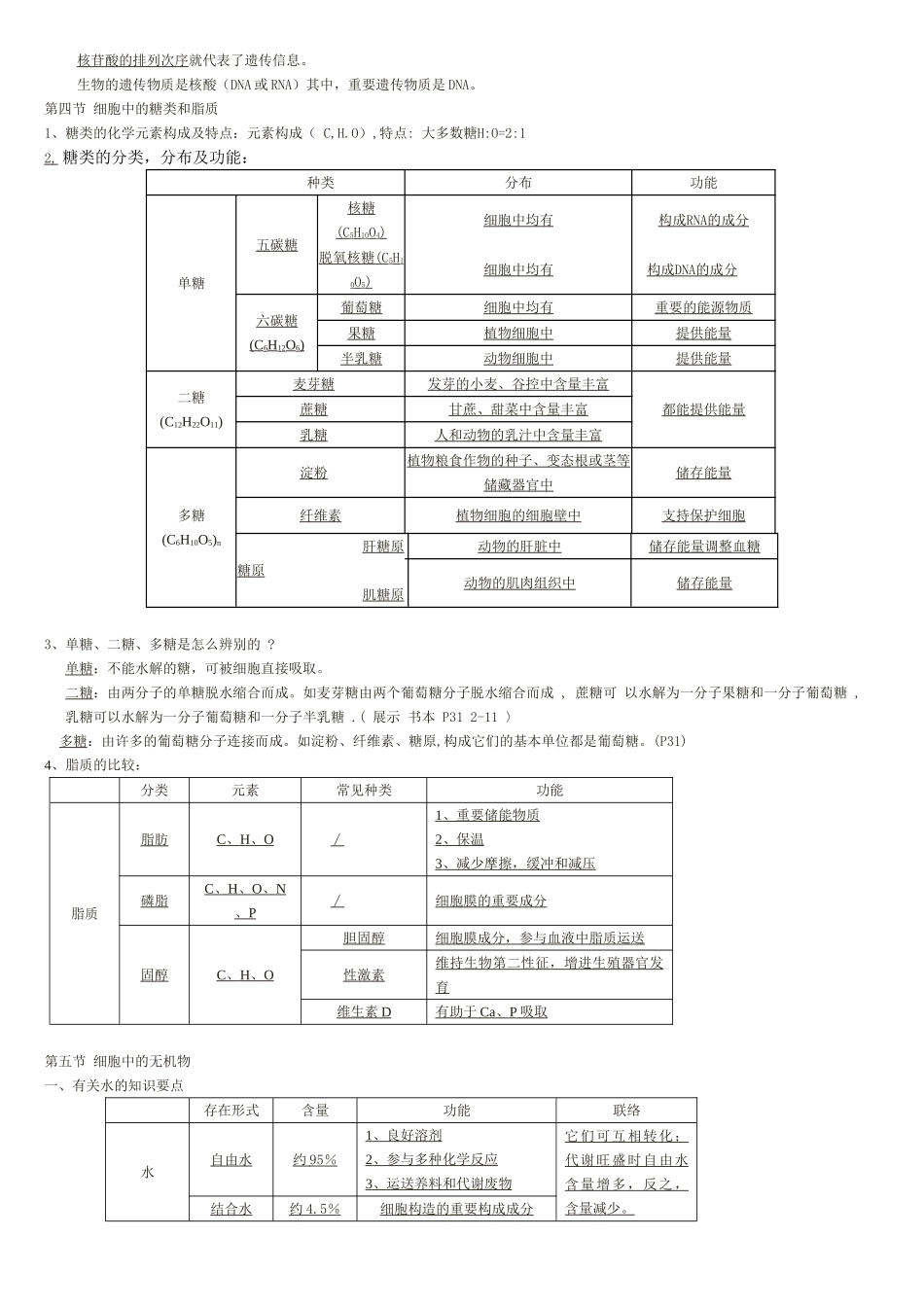2025年高一生物必修一知识点总结_第3页