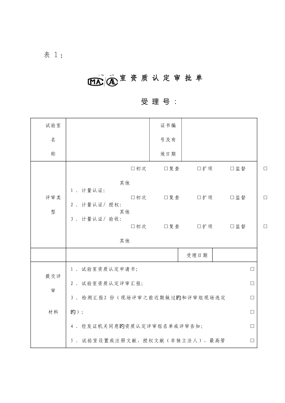 2025年公路工程实验室资质认定全套资料_第1页