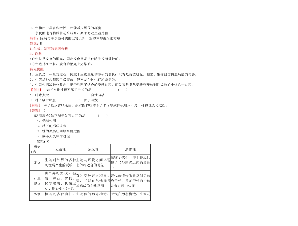 2025年备考高考生物高效学习方案考点专项11生命的物质基础和结构基础绪论新人教版_第2页