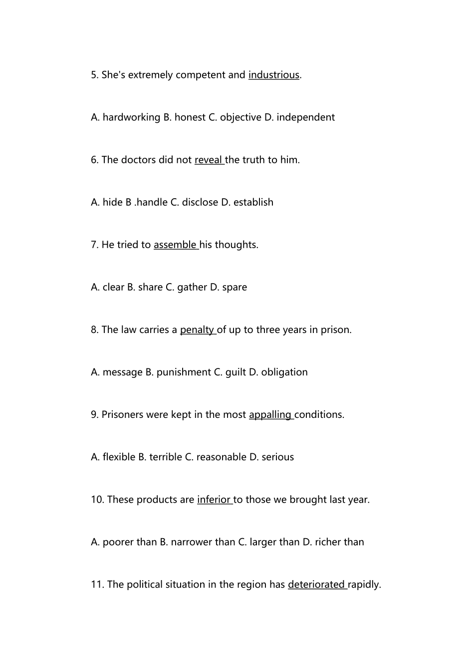 2025年全国职称英语等级考试综合类B级试题及答案_第2页