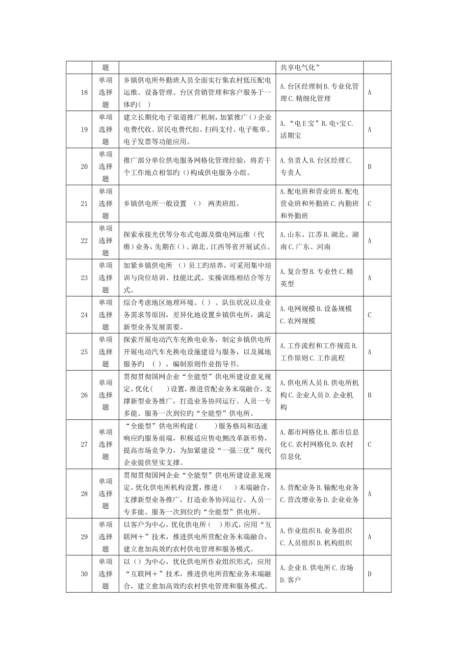 2025年全能型供电所调考题库省公司版_第3页