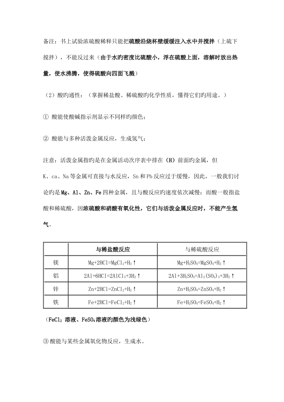 2025年初三化学第十单元酸和碱知识点汇总及套试题新_第2页