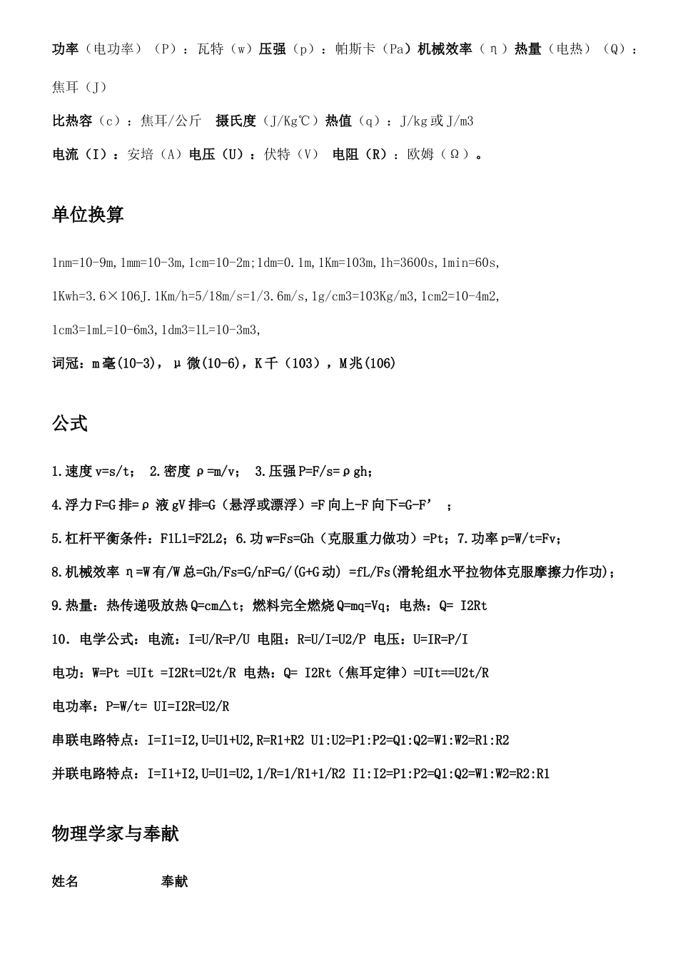 2025年初中物理重要知识点总结_第2页