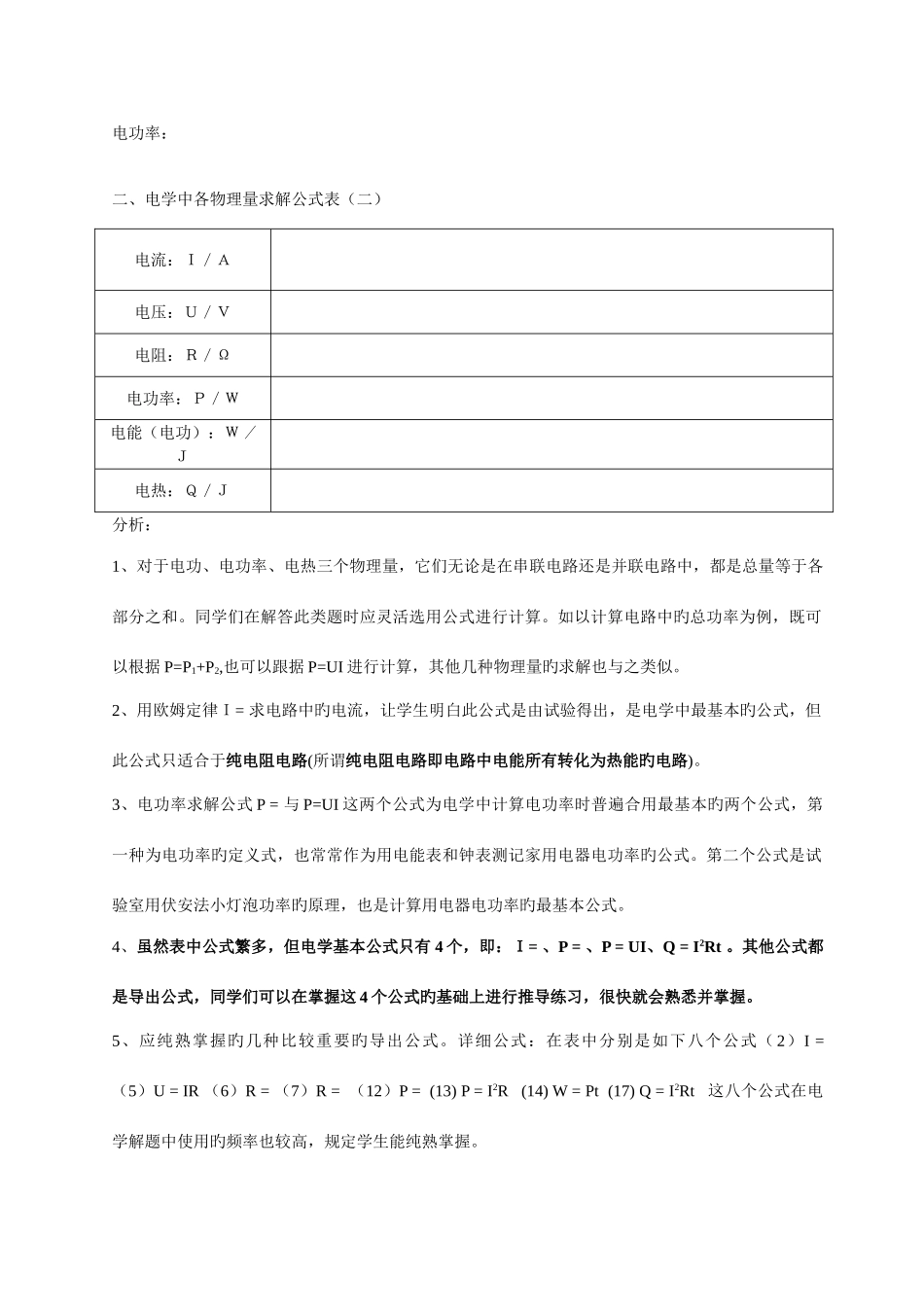 2025年初中物理电学知识点总结填空版_第2页