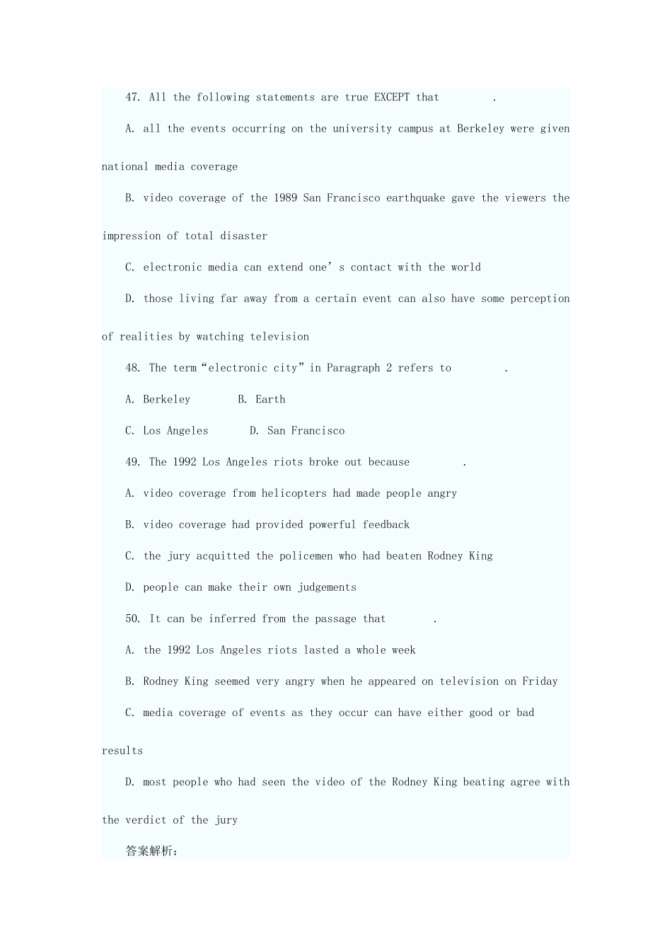 2025年同等学力英语阅读理解冲刺试题_第3页