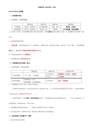 2025年二级建造师机电工程重要知识点汇总