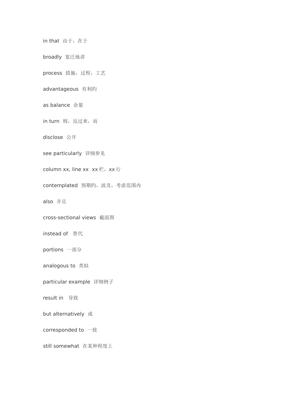 2025年专利审查协作中心笔试重点词汇_第1页